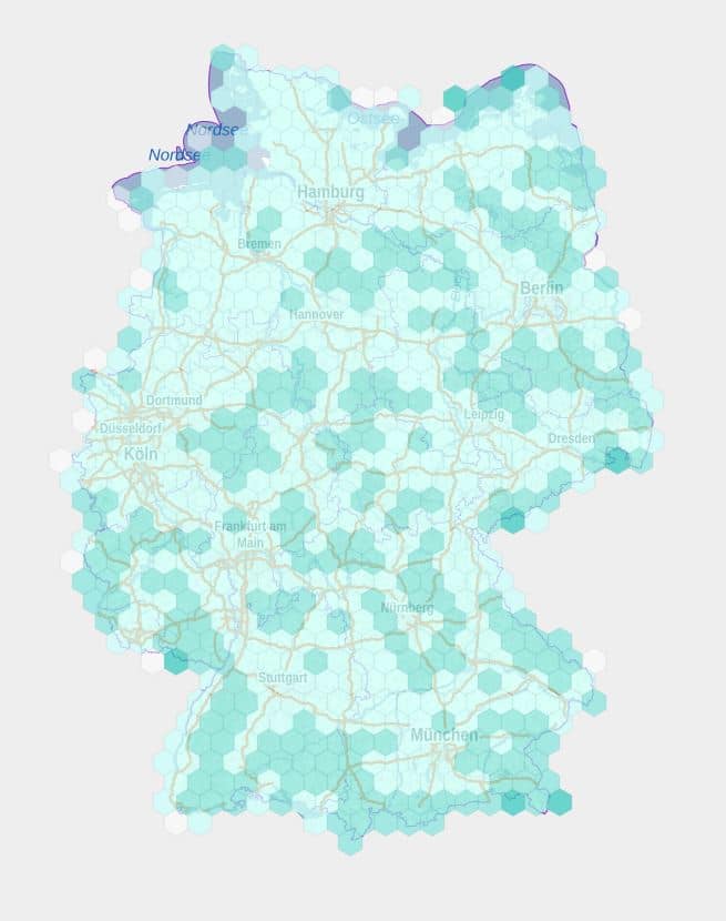 Newsbeitrag-Funklöcher-Deutschlandkarte mit Mobilfunk-Löchern